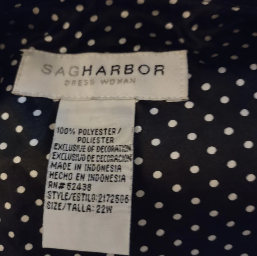 2 piece Jacket & skirt Sag Harbor 22W Black/ White - Picture 4 of 5